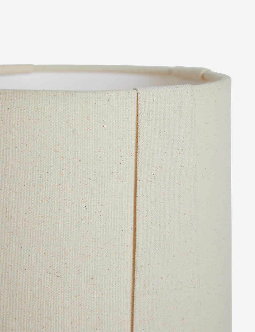#color::rose | Close up of the shade of the Rhodes sculptural ceramic table lamp.