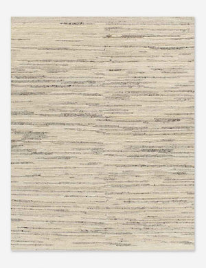 Rizzoli gray hand woven Rug with tonal coloring and a textured wool construction