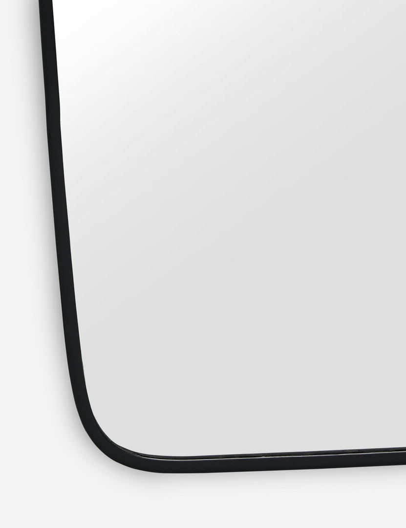  #color::black | The bottom corner of the Rook charcoal full length mirror