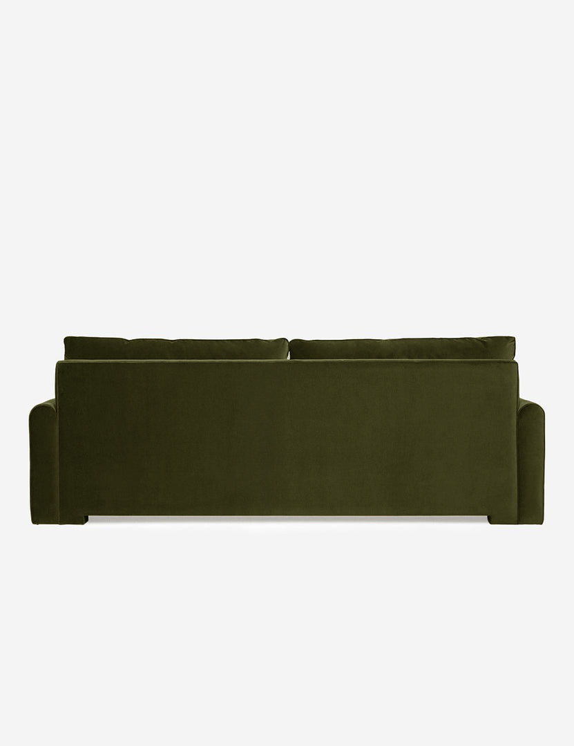 #color::loden-velvet #size::102-W | Back of the Rupert Loden Gray Velvet sofa