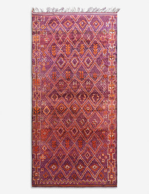 Vintage Moroccan Hand-Knotted Wool Rug No. 54, 7'7 x 15'6