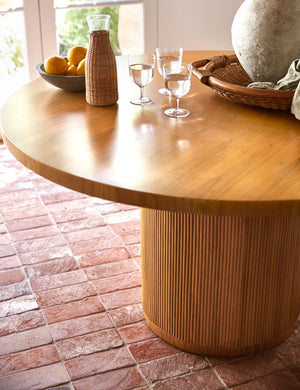 Open Box: Elvia Round Dining Table, Natural