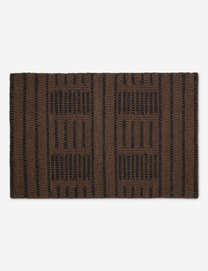 Shere Handwoven Indoor/Outdoor Rug Swatch by Sarah Sherman Samuel, Brown