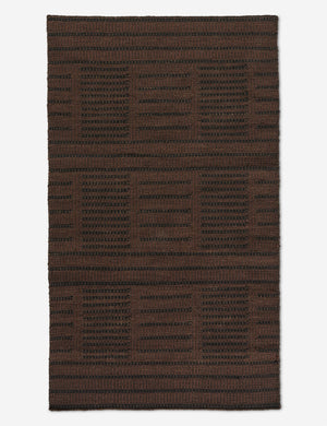 Shere Handwoven Indoor/Outdoor Rug Swatch by Sarah Sherman Samuel, Brown