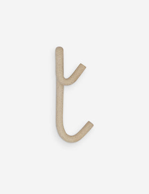 Cream speckled Leggy Long Wall Hook by SIN Ceramics
