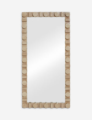 Sorenson full length oak framed mirror in natural.