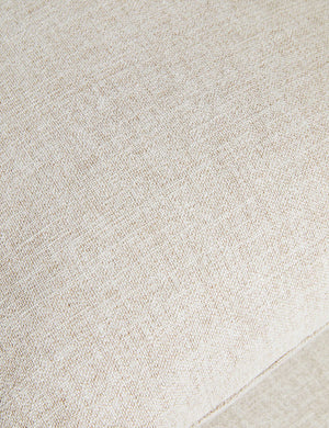 Close up of the fabric texture of the Enola minimalist low daybed.