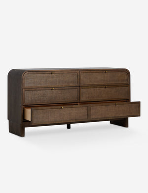 Open Box: Suzette Wide Dresser, Smoked Oak