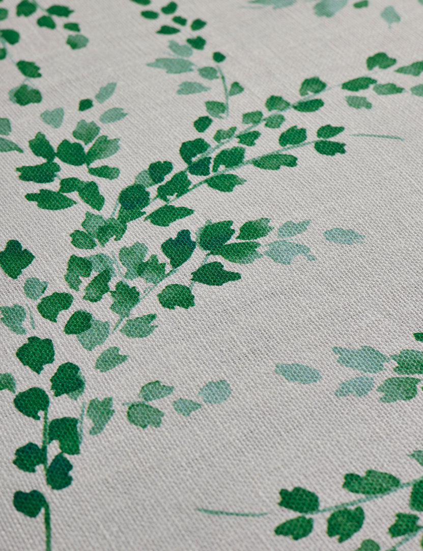 Sweet Caroline Linen Fabric Swatch by Wallshoppe, Green