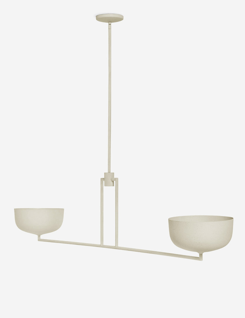 #color::sand #size::57-dia | Talley modern sculptural linear chandelier.