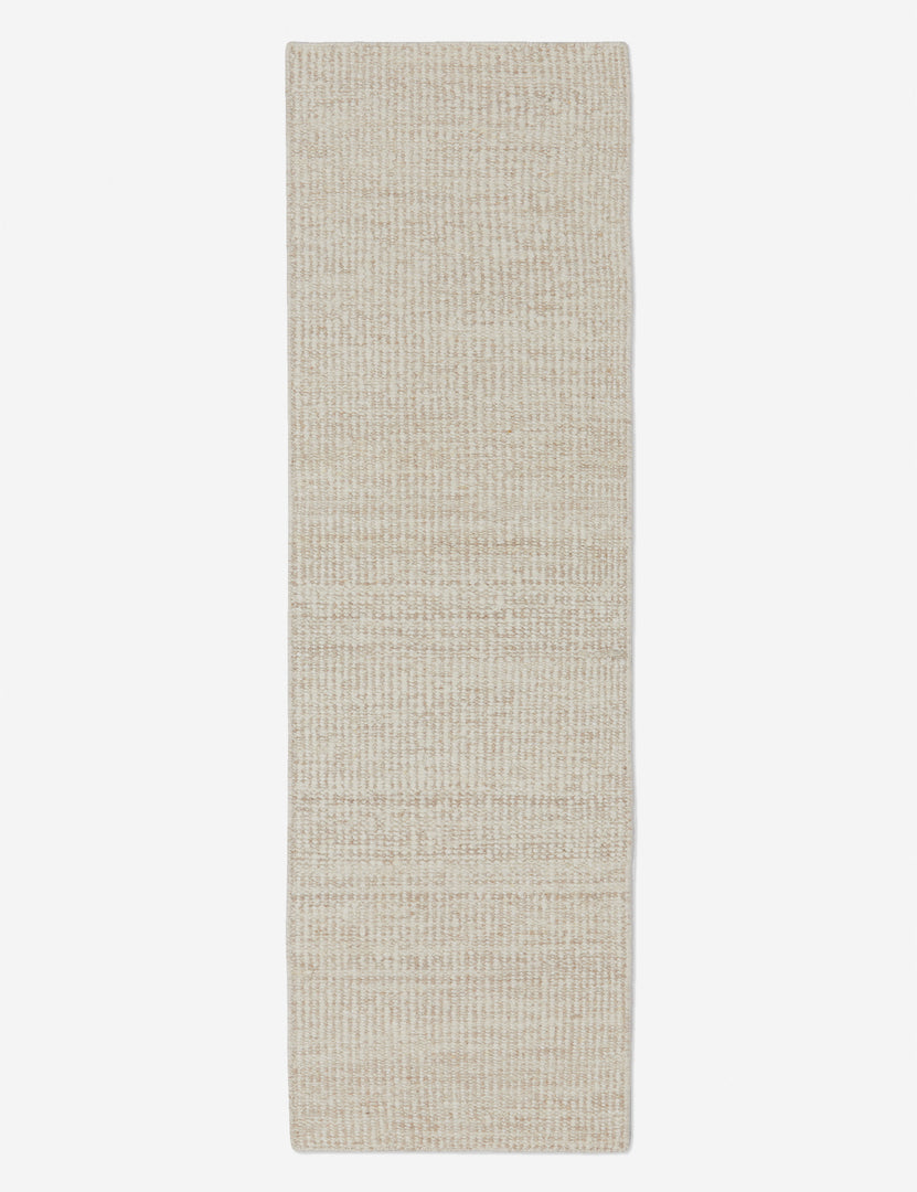 #color::ivory #size::2-6--x-8- | The Taos ivory rug in its runner size