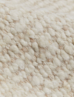Taos Handwoven Wool Rug Swatch, Ivory