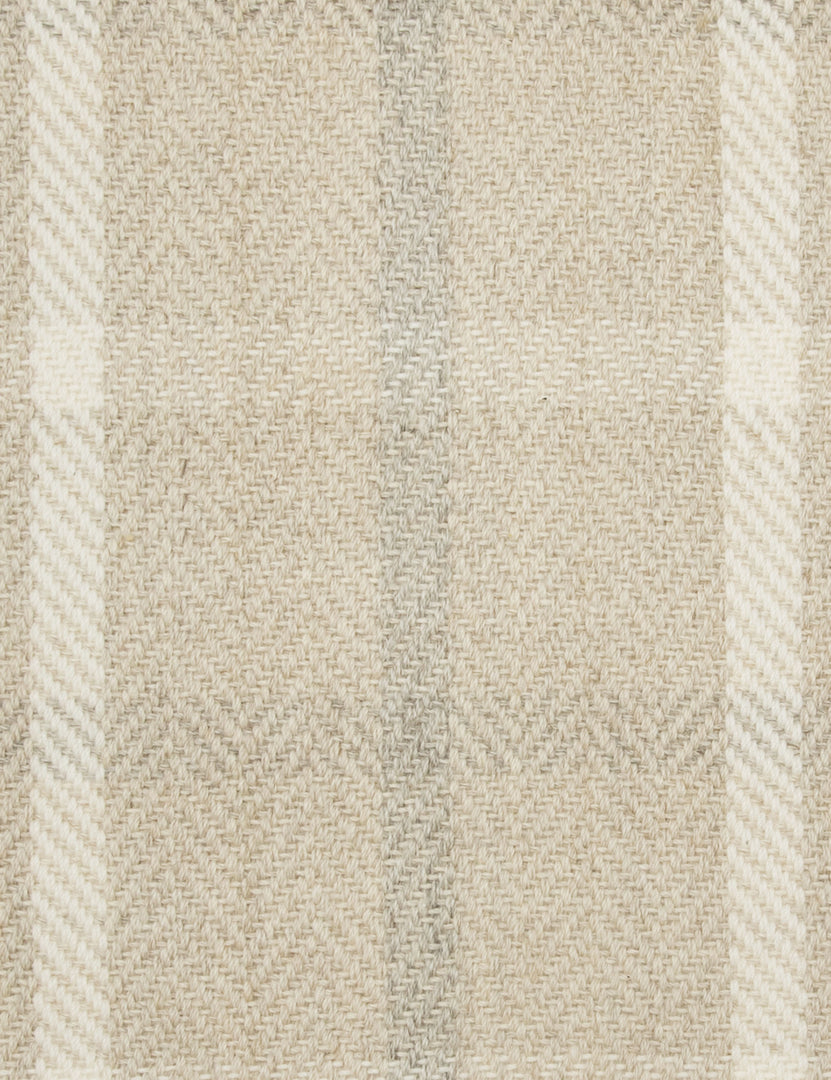 Amsing Flatweave Wool Rug, Pearl Swatch 5.5" x 6"