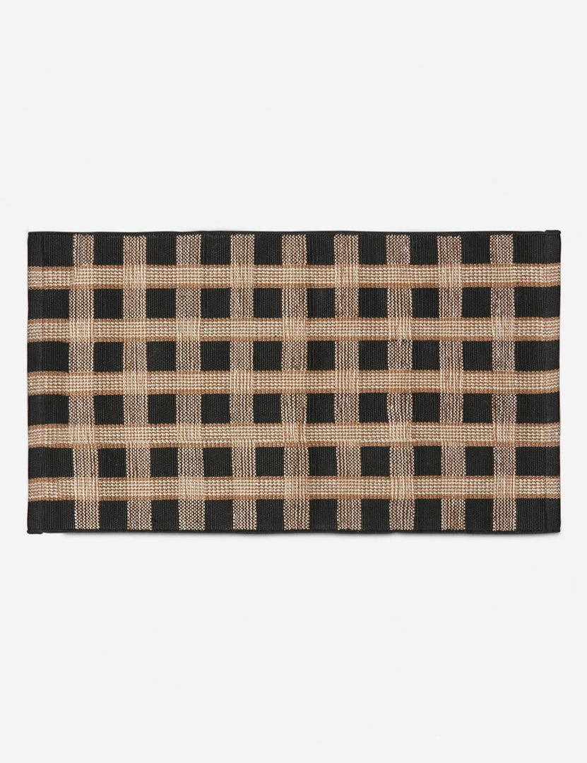 #size::2--x-3- | Thatcher handwoven basketweave motif outdoor rug by Sarah Sherman Samuel.