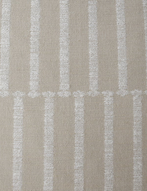 Close up of the Thisbe offset stripe pillow pattern.