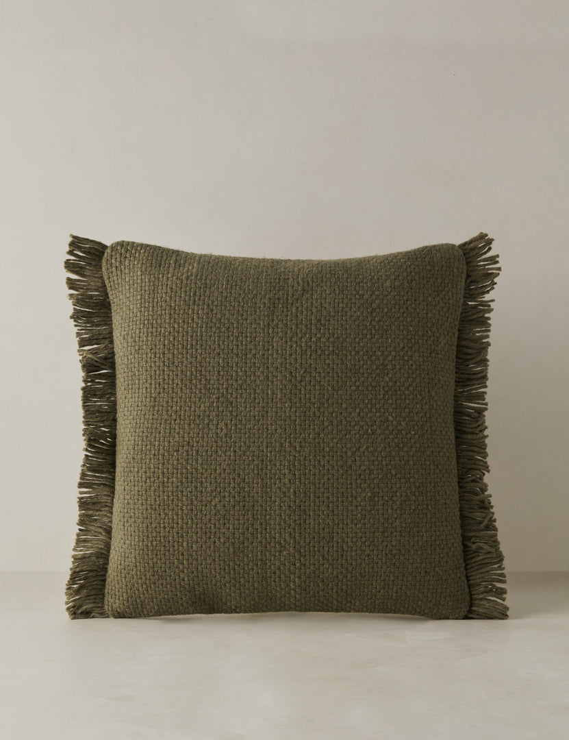 Thorpe Chunky Fringe Indoor / Outdoor Pillow