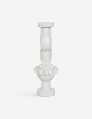 Angled view of the toivo tall pedestal