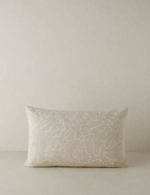 Topos Linen Lumbar Pillow by Elan Byrd.