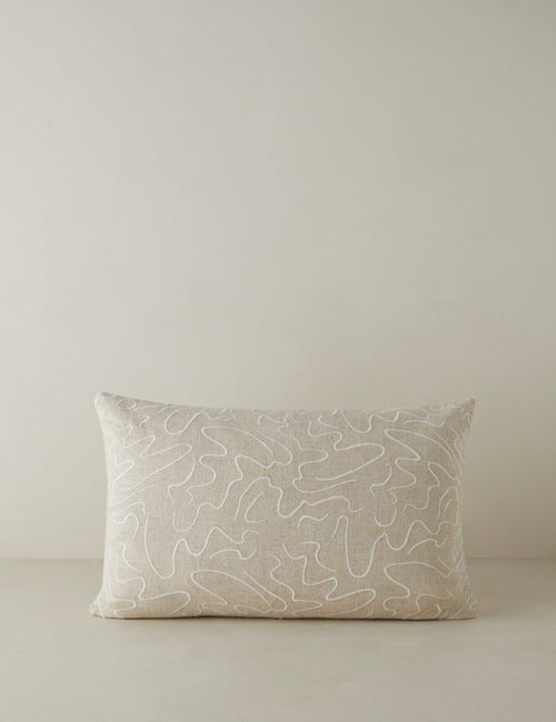 #style::lumbar | Topos Linen Lumbar Pillow by Elan Byrd.