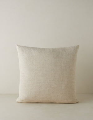 Topos Square Linen Throw Pillow by Elan Byrd.