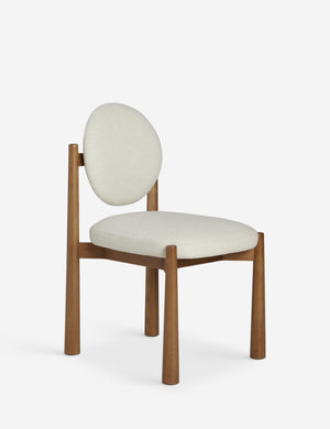 Angled view of the Truett modern dining chair.