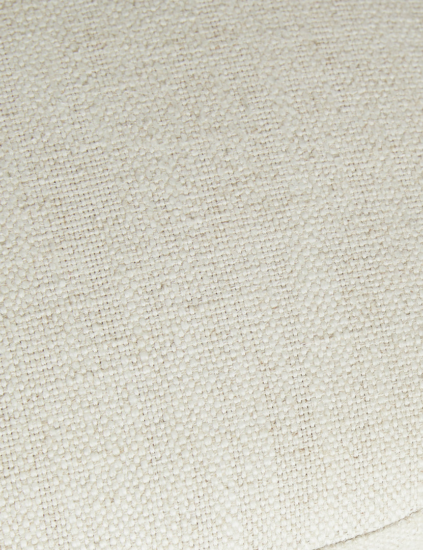 #color::ivory-basketweave | Close up of the seat of the Truett modern dining chair.