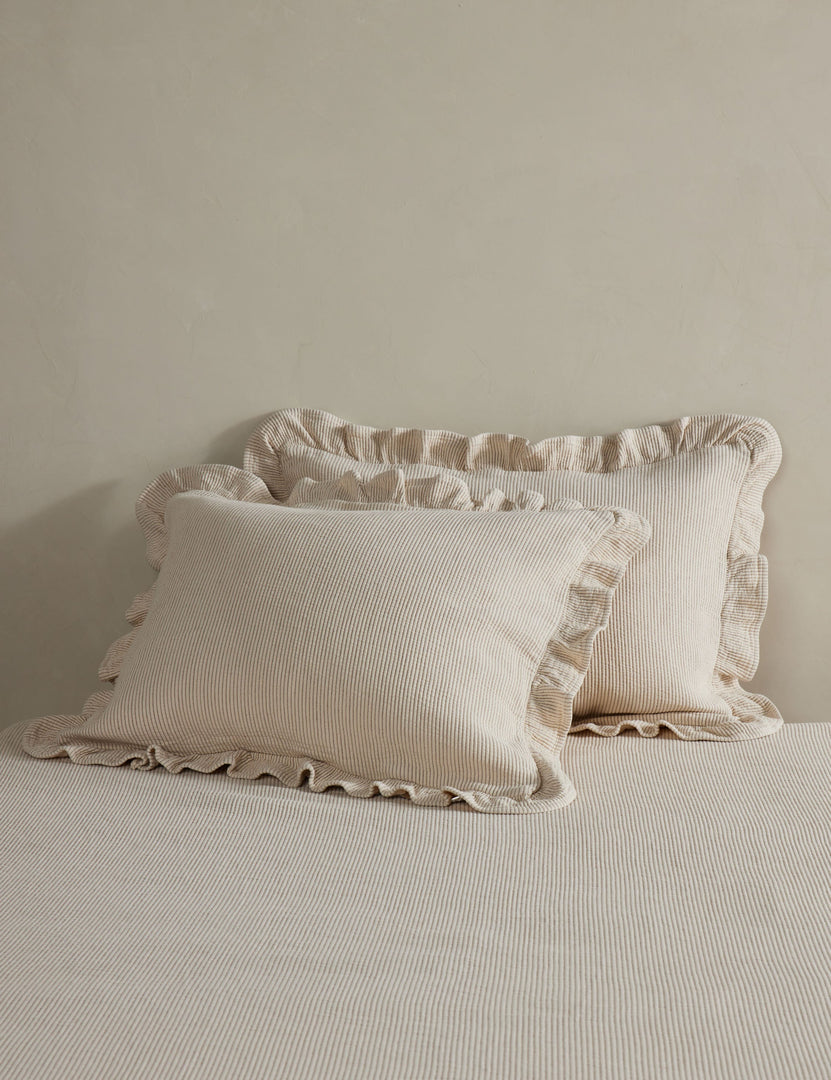 #size::standard #size::king | Vekki relaxed cotton pillow sham set
