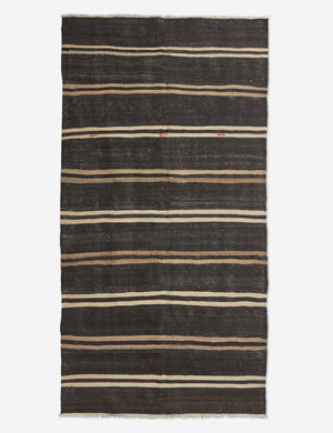 Vintage Kilim Hand-Knotted Wool Rug No. 25, 4'6