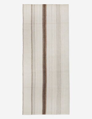Vintage Kilim Flatweave Wool Runner Rug No. 2, 4'11