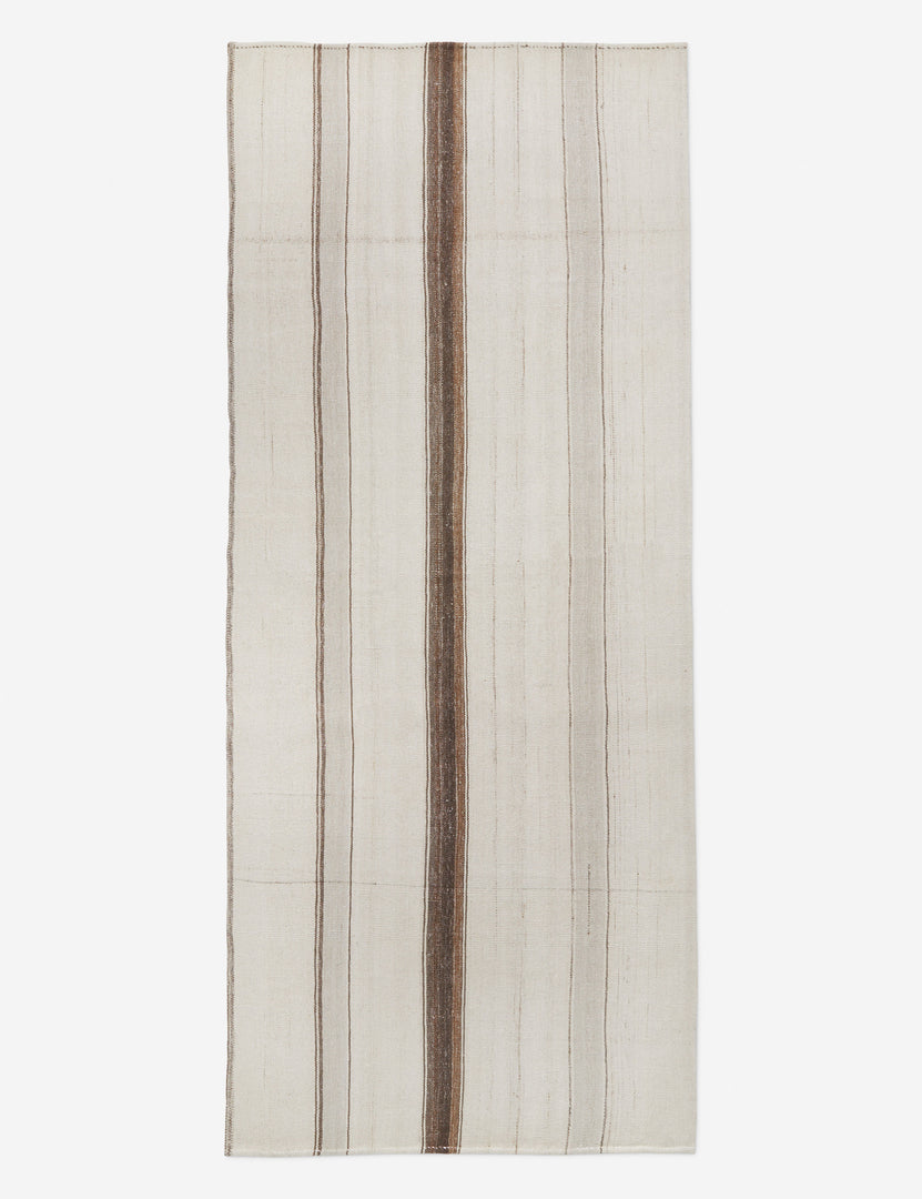 Vintage Kilim Flatweave Wool Runner Rug No. 2, 4'11" x 11'2"