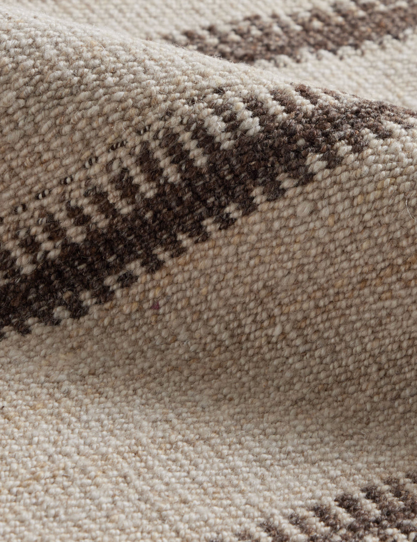 Vintage Kilim Flatweave Wool Rug No. 50, 4'6" x 5'12"