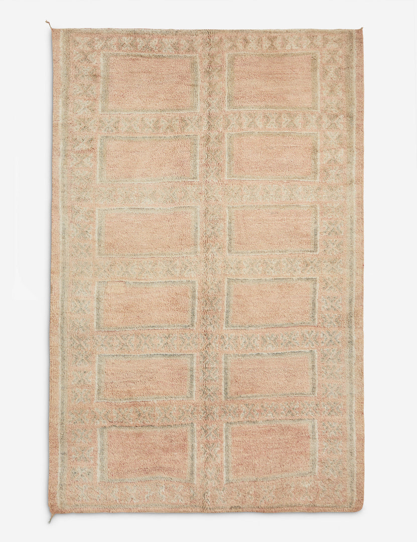 Vintage Moroccan Hand-Knotted Wool Rug No. 39, 6'6" x 10'1"