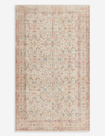 Vintage Turkish Hand-Knotted Wool Rug No. 289, 5'4" x 8'11"
