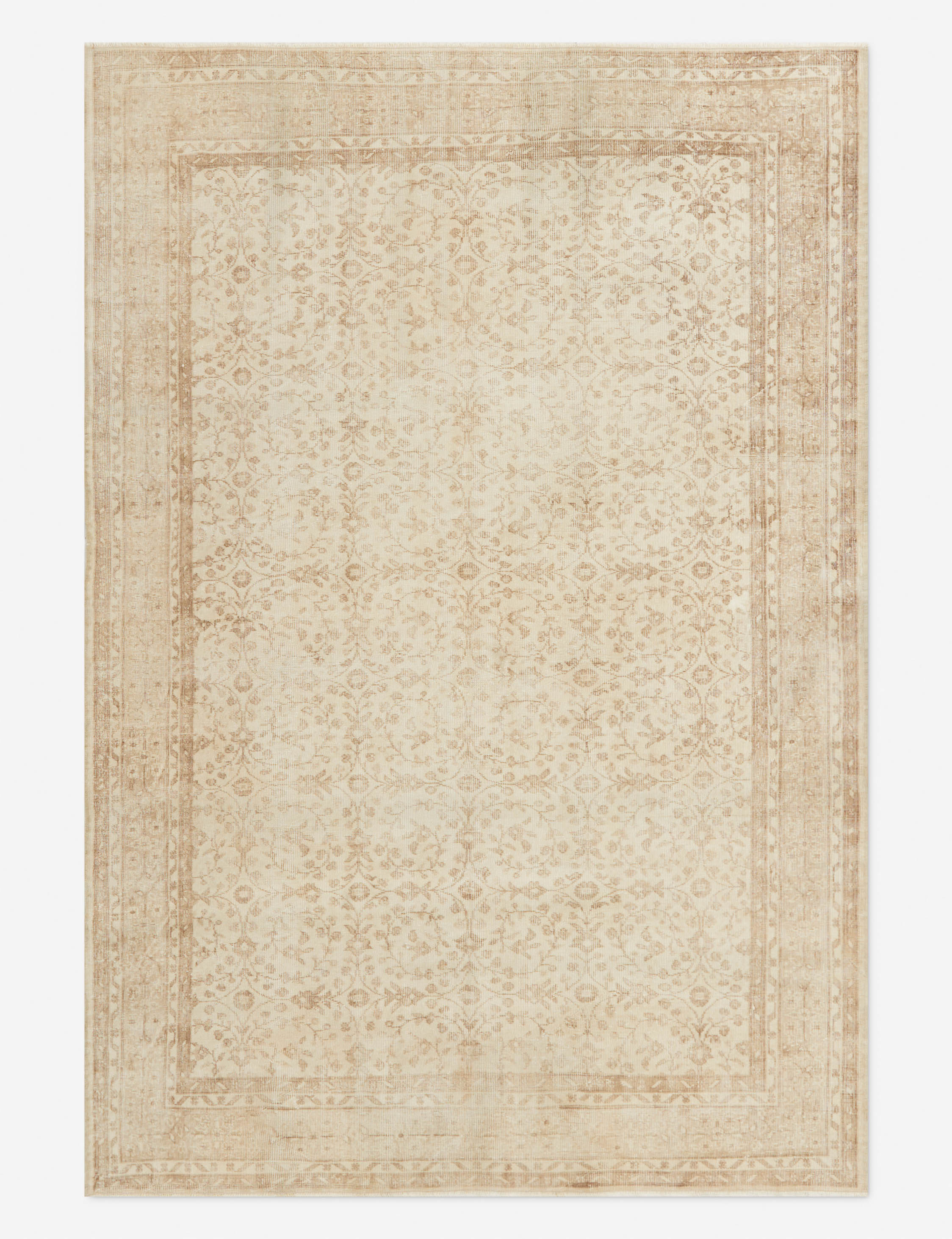 Vintage Turkish Hand-Knotted Wool Rug No. 311, 6'8" x 9'8"