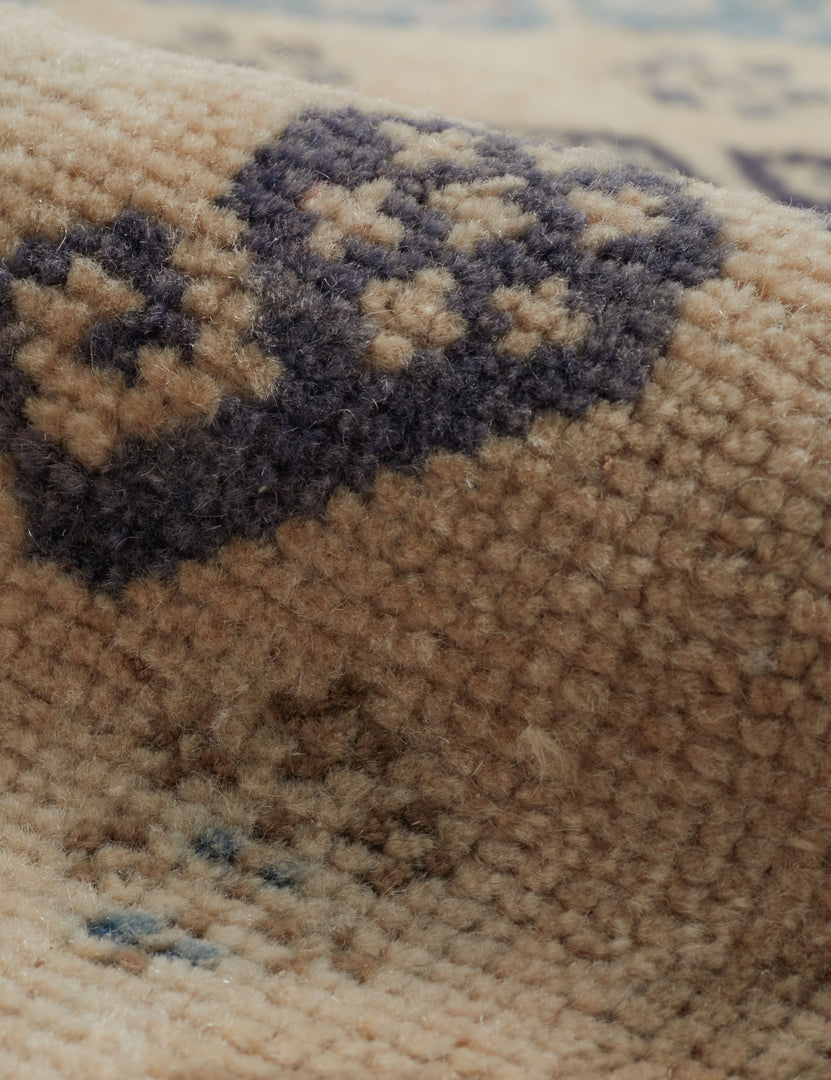 Vintage Turkish Hand-Knotted Wool Mini Rug No. 232, 2'6" x 2'8"