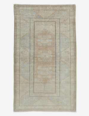 Vintage Turkish Hand-Knotted Wool Rug No. 140, 3'9