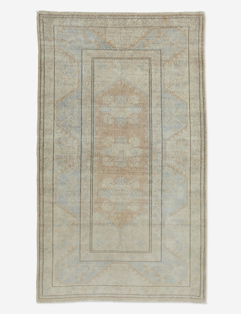 Vintage Turkish Hand-Knotted Wool Rug No. 140, 3'9" x 6'3"