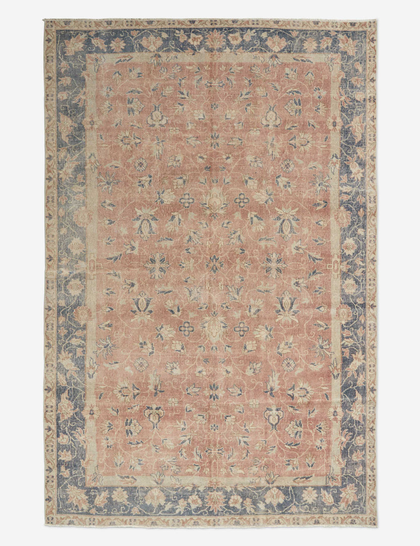 Vintage Turkish Hand-Knotted Wool Rug No. 167, 6'4" x 9'6"