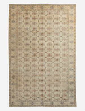 Vintage Turkish Hand-Knotted Wool Rug No. 209, 7'6