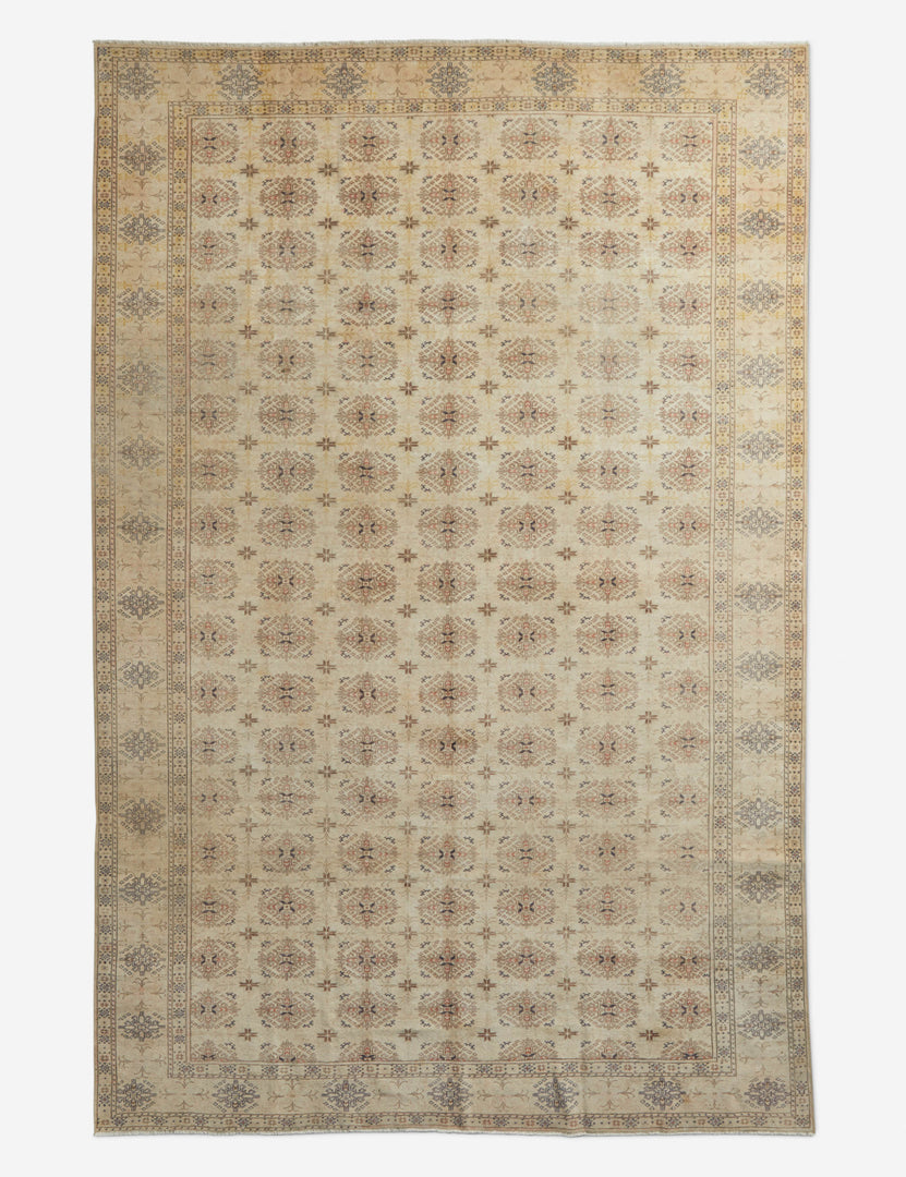 Vintage Turkish Hand-Knotted Wool Rug No. 209, 7'6" x 11'6"