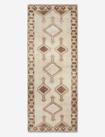 Vintage Turkish Hand-Knotted Wool Rug No. 238, 4'8" x 12'1"