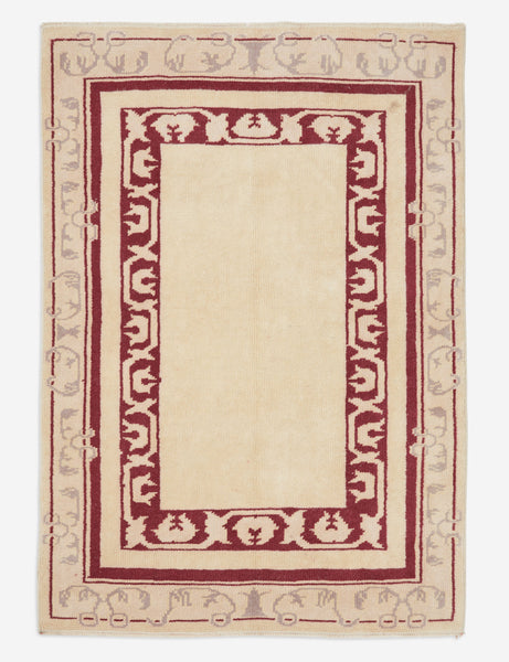 74×93 ViNTAGE TURKiSH RUG Vintage Turkish Hand-Knotted Wool Rug No. 256, 2'9