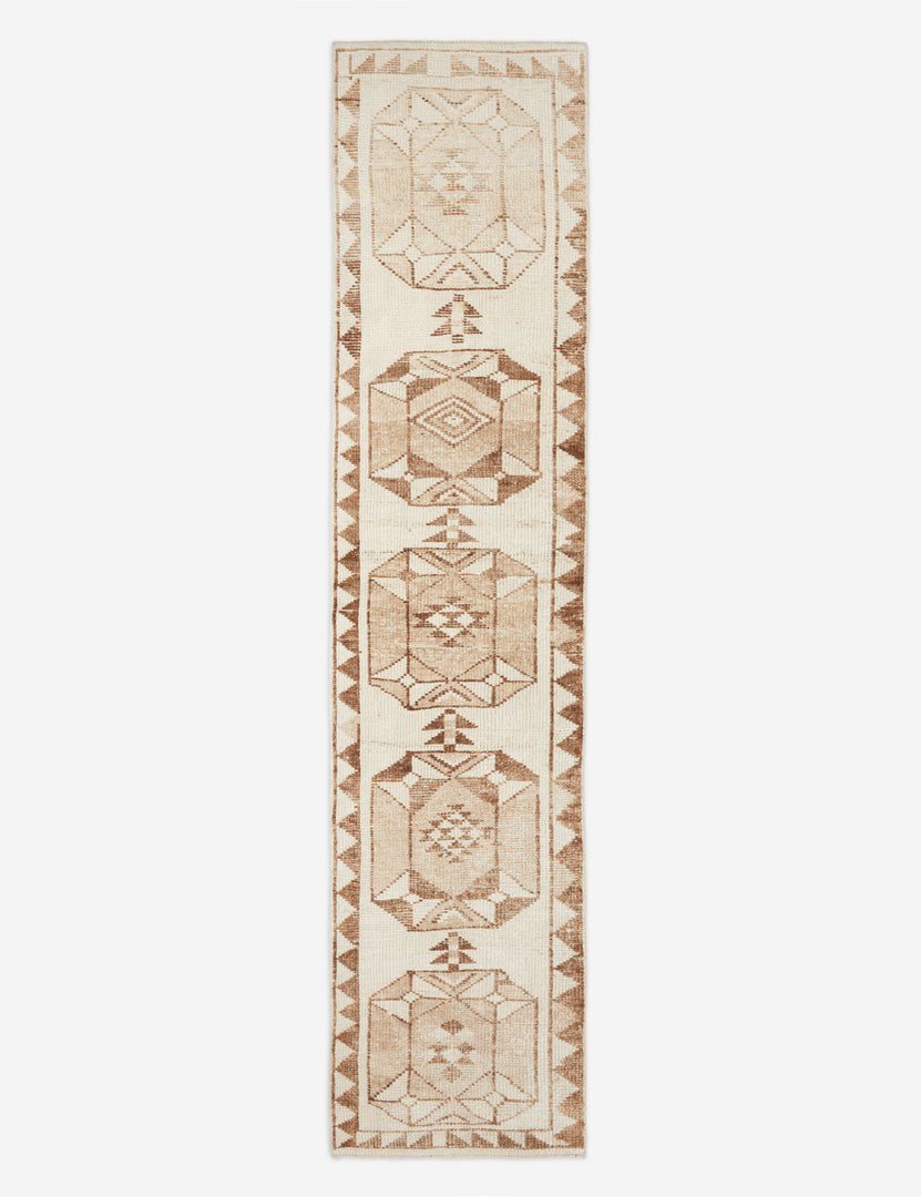 Vintage Turkish Hand-Knotted Wool Runner Rug No. 129, 2'8" x 11'10"