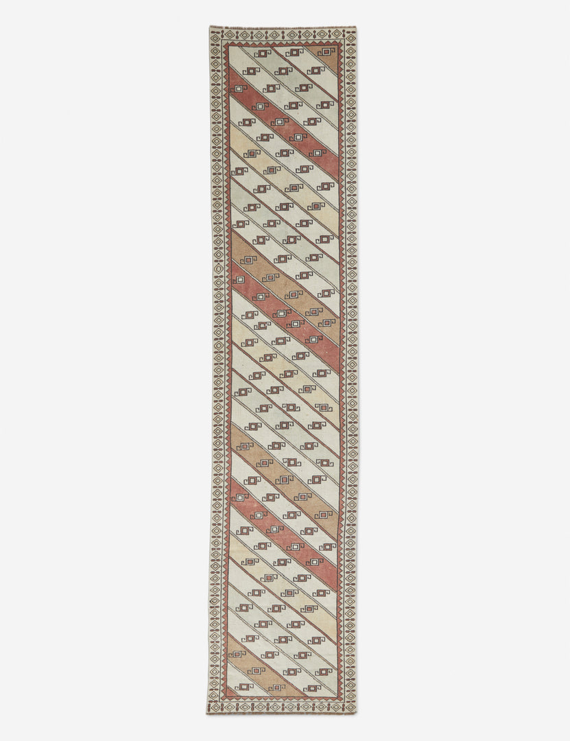 Vintage Turkish Runner Hand-Knotted Wool Rug No. 68, 2'7" x 12'6"