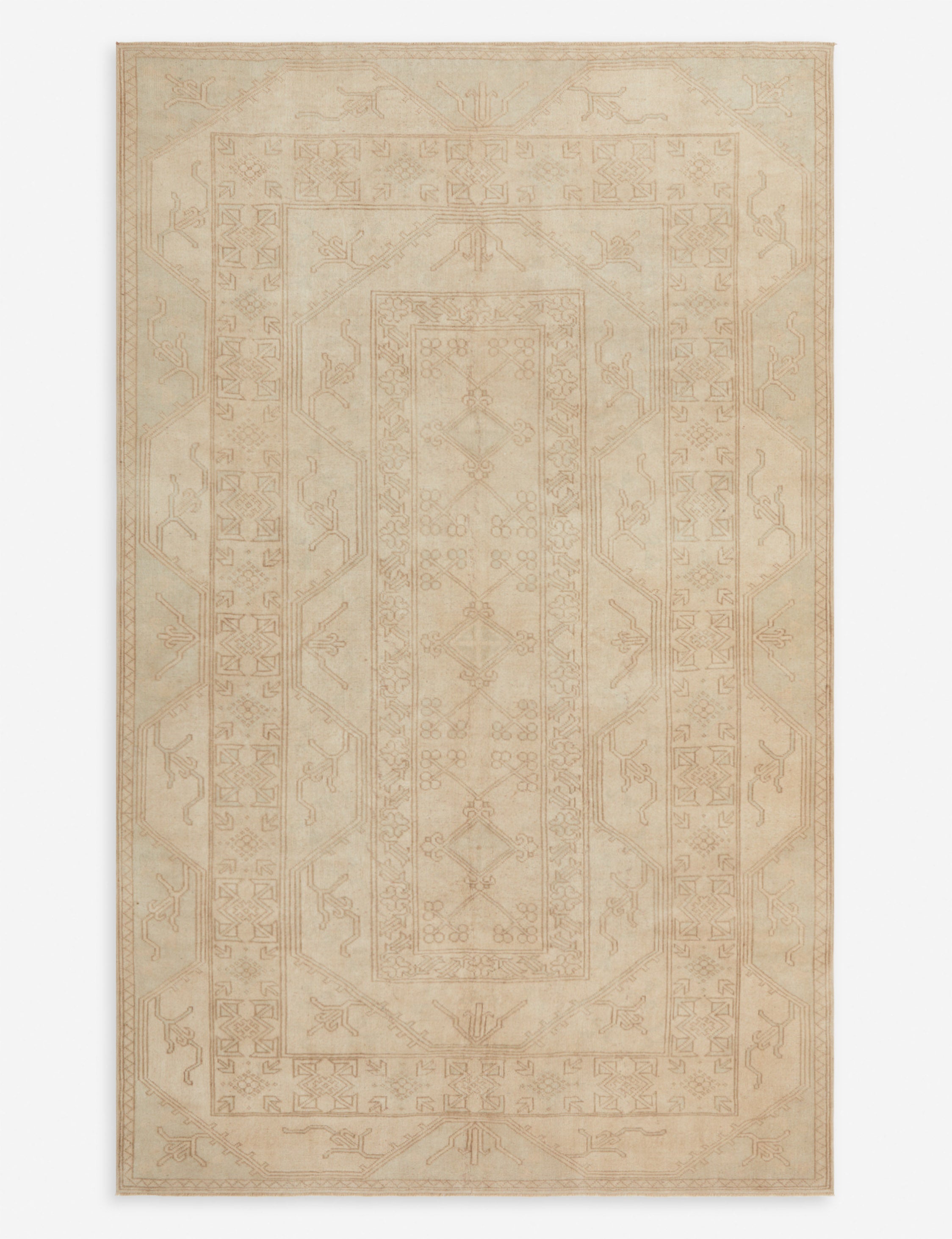 Vintage Turkish Hand-Knotted Wool Rug No. 298, 6'2" x 10'