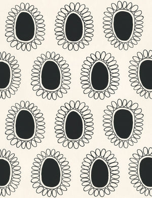 Garden Flower Wallpaper by Susan Hable Swatch, Ivory