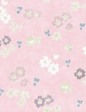 Flower Field Wallpaper by Paule Marrot, Pink, Swatch