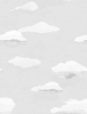 Les Nuages Wallpaper by Paule Marrot, Gray, Swatch
