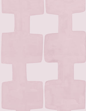 Modern Blocks Wallpaper by Paule Marrot, Pink, Swatch