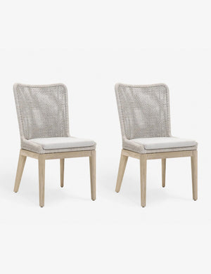 Two of the Winnetka Indoor / Outdoor Dining Chairs next to each other